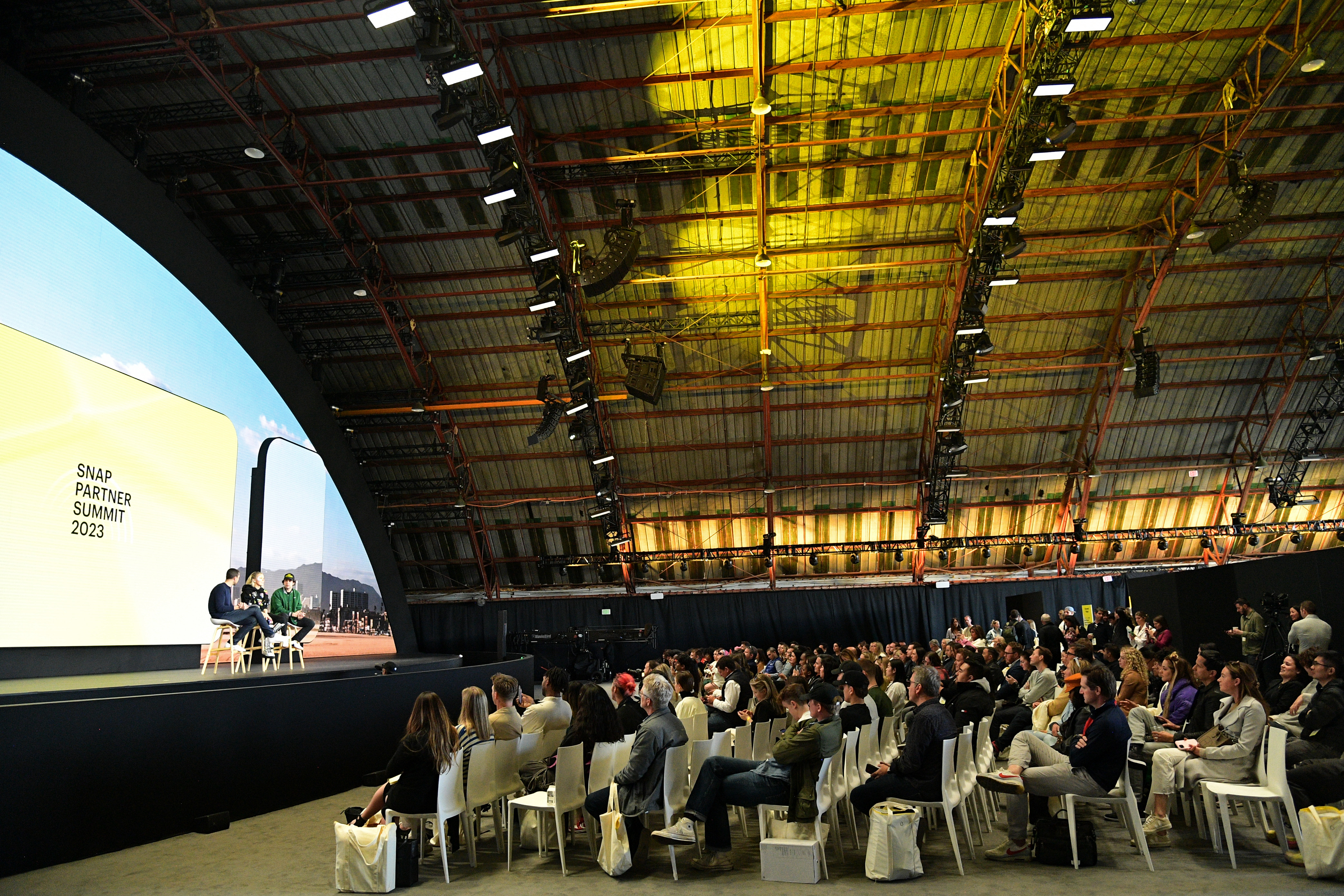  Photo of the audience viewing the Creator Panel discussion at SPS 2023