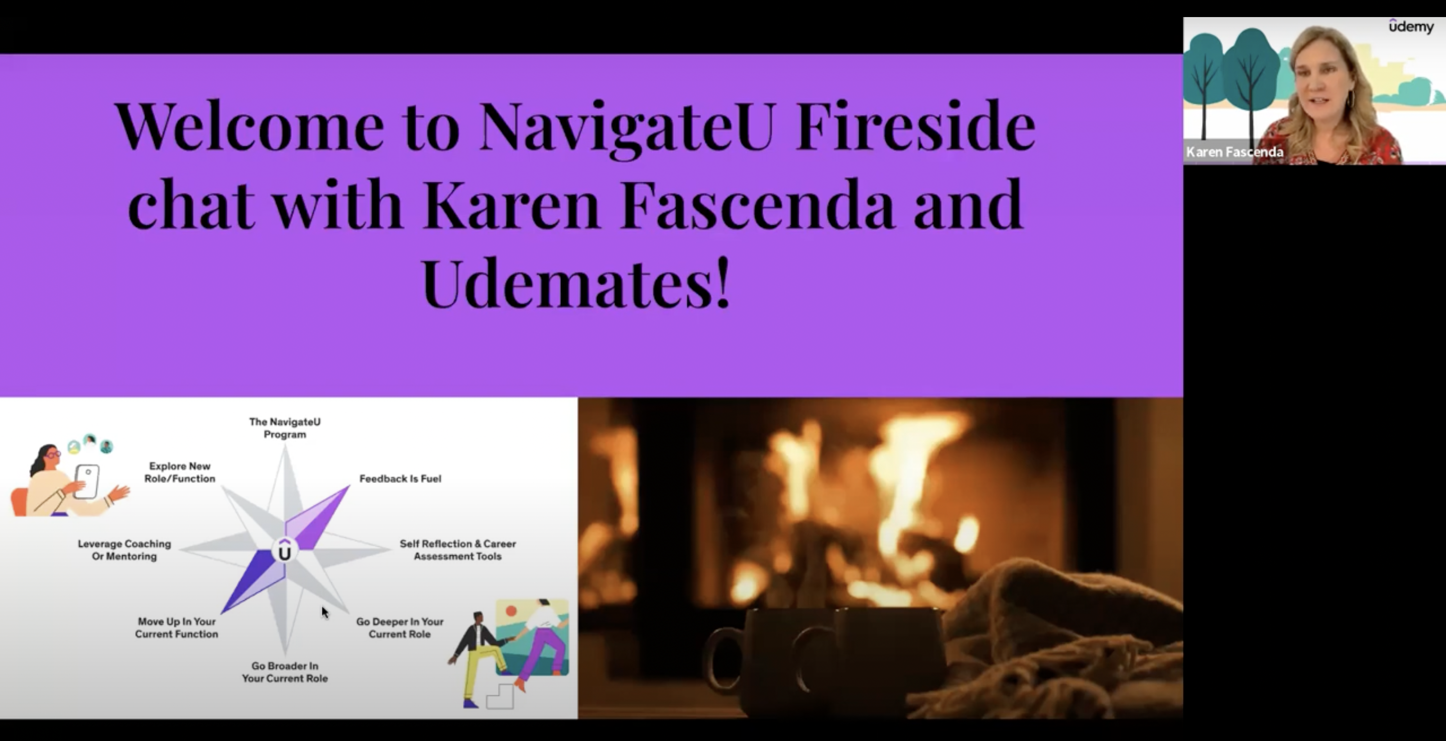 A screenshot of the Udemy Fireside Chat 